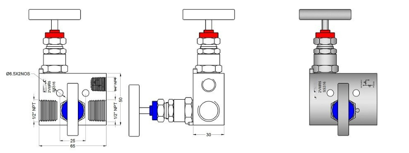 Pipe Gauge 90° Syphon Main View
